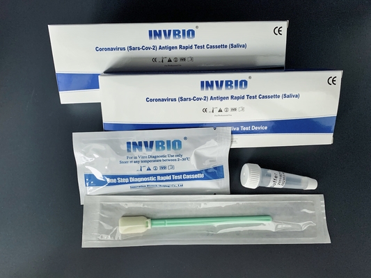 INVBIO ความแม่นยำ Coronavirus น้ำลาย Rtk การทดสอบ 5 ชิ้น / กล่องการตรวจจับเชิงคุณภาพ