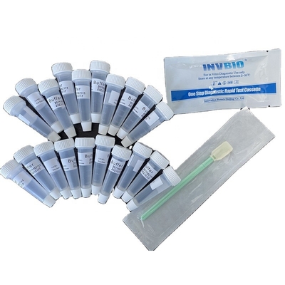 INVBIO ความแม่นยำ Coronavirus น้ำลาย Rtk การทดสอบ 5 ชิ้น / กล่องการตรวจจับเชิงคุณภาพ