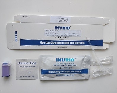 SARS-CoV-2 Coronavirus IgG IgM ชุดทดสอบแอนติบอดี การทดสอบตัวเองแบบขั้นตอนเดียว INVBIO