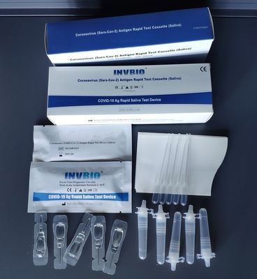 Coronavirus Covid 19 Self Rtk Ag น้ำลายน้ำลายทดสอบความจำเพาะ 100%