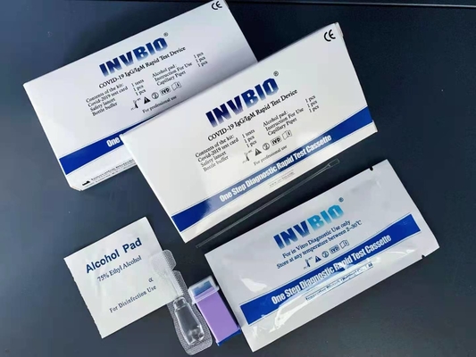 FDA CE อนุมัติการ์ดทดสอบอย่างรวดเร็วของ Covid 19 IgG IgM Antibody Home Kit