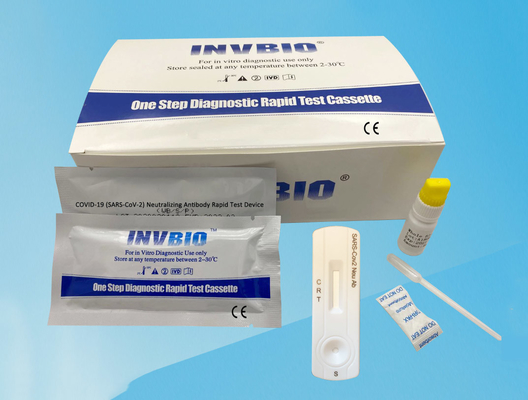 INVBIO ชุดทดสอบแอนติบอดีทำให้เป็นกลาง Coronavirus หนึ่งขั้นตอนที่บ้าน