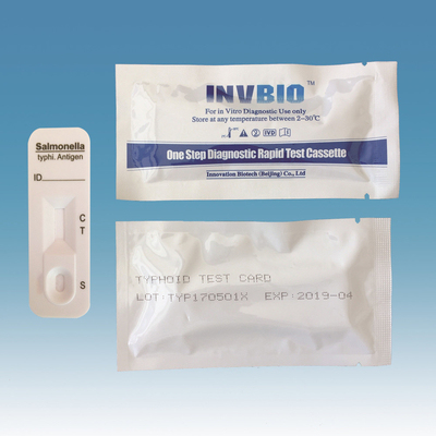 25 Ng/Ml Feces ชุดทดสอบไข้ไทฟอยด์ Salmonella 25 Tests / Box