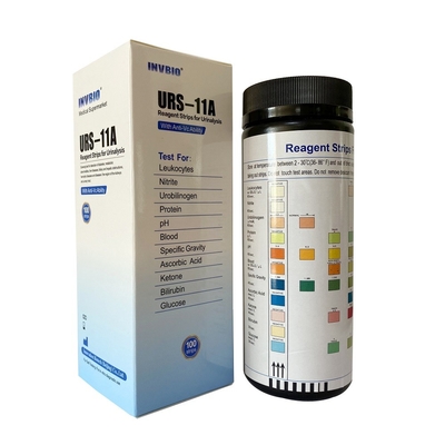 1-11 Parameters Reagent Strips สำหรับการวิเคราะห์ปัสสาวะ Insight