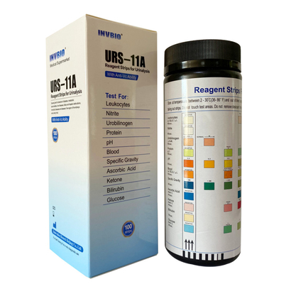 Glucose Bilirubin 10 Parameter Reagent Test Strips แถบตรวจปัสสาวะ