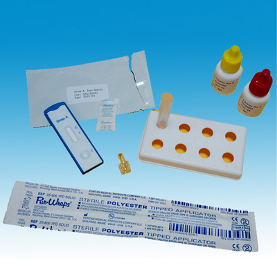 โรคติดเชื้อทางการแพทย์ขั้นตอนเดียวการทดสอบอย่างรวดเร็วคอ Swabs ใช้ในบ้าน
